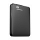 Western Digital Elements 1TB USB 3.0 Black External HDD displayed on a desk for data storage